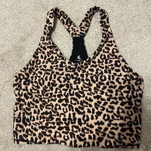 Animal Print Workout Top